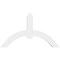 Ekena Millwork Archdale Architectural Grade PVC Gable Bracket, 60"W x 35"H x 4"D x 6"F, 14/12 Pitch GBP060X35X0406ARC00 - alternate 5